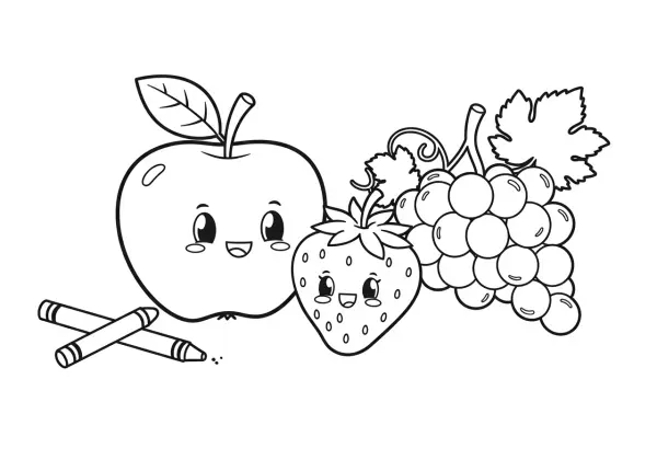 Fruit Coloring Book