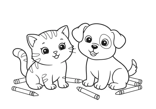 Pets Coloring Book